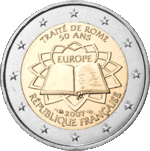 2 euros France 2007 - Trait de Rome